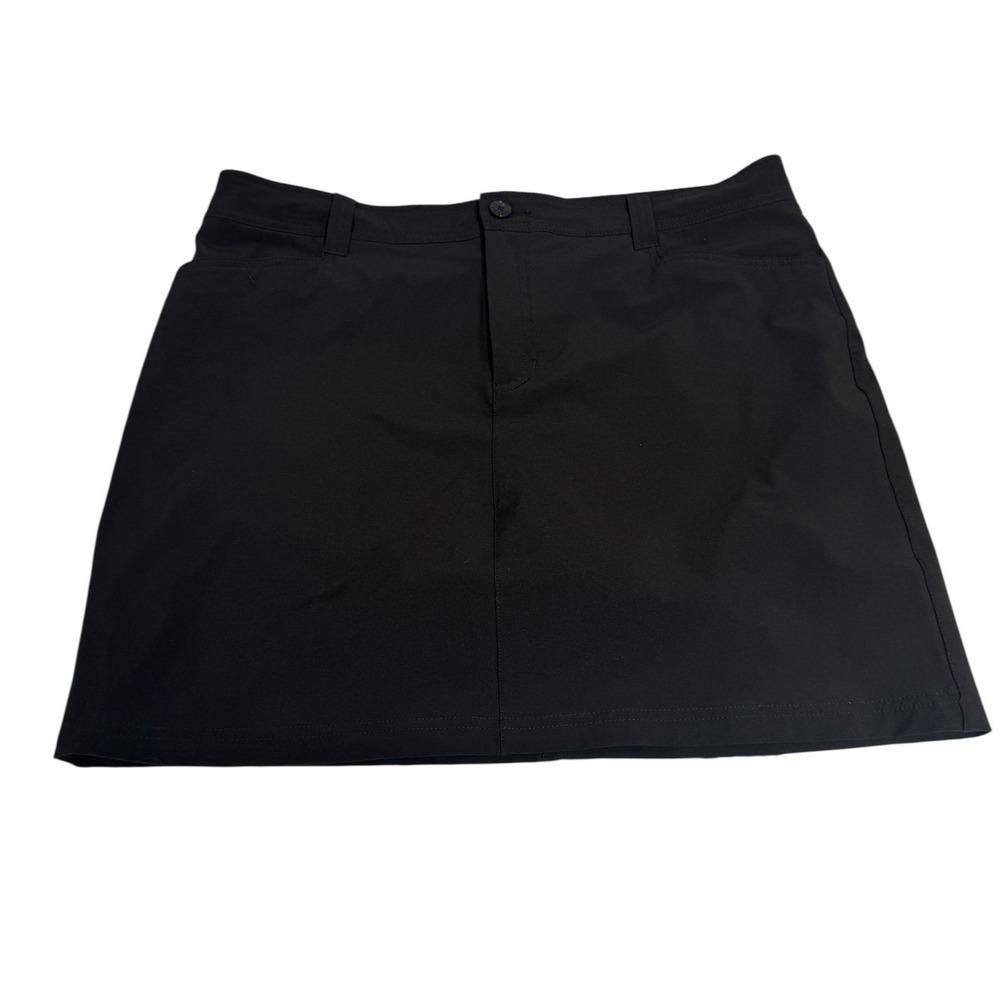Eddie Bauer Adventurer 2.0 Skort Womens 14 Black‎ Hiking Golf Active